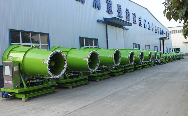 霧炮設備風筒有什么作用？噴灑原理是什么？