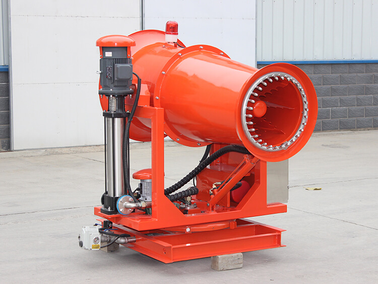 高壓微霧降塵霧炮機(jī)的微霧原理是什么？可達(dá)到什么效果？