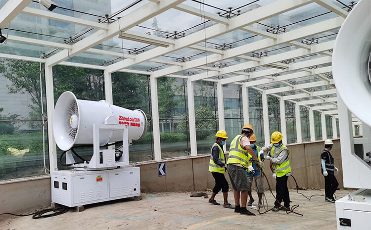 環(huán)保霧炮機的信號指示燈是什么意思？